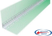 Кут ПВХ зі штукатурною сіткою 10Х10 2,5м Ансерглоб (зелена)