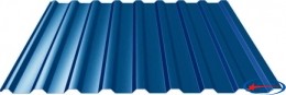 Профнастил ПС-10 1,195х1,5 (0,4) синий RAL5005
