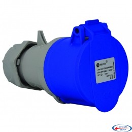 Розетка силова 16А/3 (2Р+РЕ) IP44, TP electric (3120-304-0901)