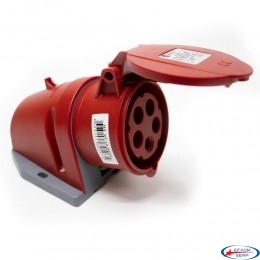 Розетка силова настінна 16А/5 (3Р+N+РЕ) IP44, TP electric (3105-307-1600)