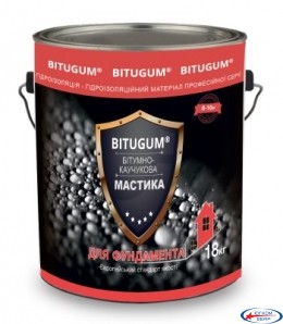 Мастика бітумно-каучукова Bitugum (5кг) Україна фундамент