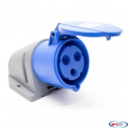 Розетка силова настінна 32А/3 (2Р+РЕ) IP44, TP electric (3124-307-0900)